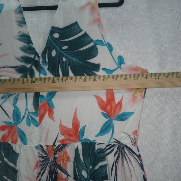 Gibson Latimer palm print maxi dress size xl - Picture 5 of 9
